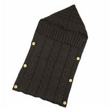 LOOZYKIT Baby Sleeping Bag Envelope Winter Kid Sleepsack Footmuff Stroller Knitted Sleep Sack Newborn Swaddle Knit Wool Slaapzak